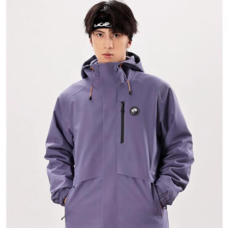 CAMEL Unisex 3-in-1 Outdoor Jacket with Removable Fleece Liner L