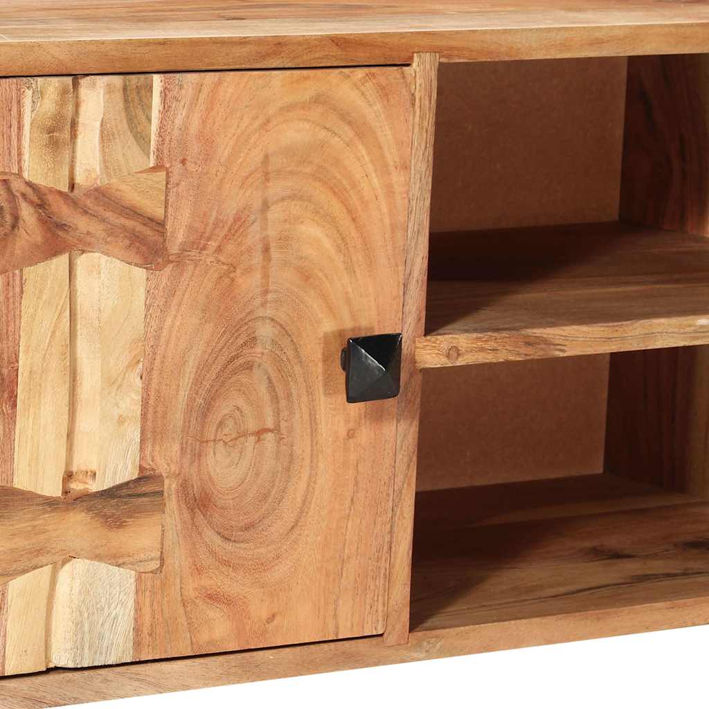 TV Cabinet 118 X 30 X 45 Cm Solid Acacia Wood