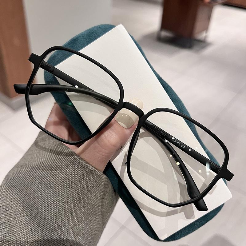 Transparent Optical Glasses for Men Women Large Square Frame Clear Lens Computer Eyewear Simple Optical Spectacle Eyeglasses