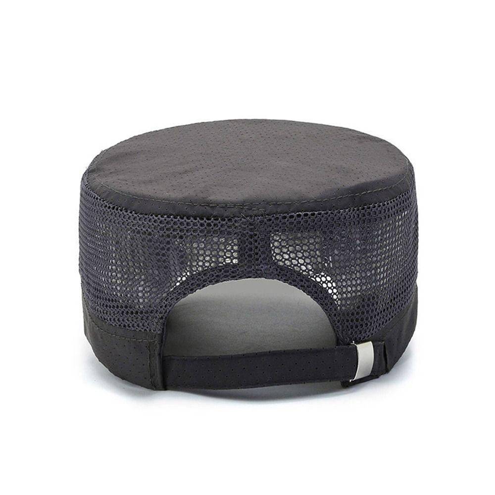 Mesh Flat Top Hat Quick Dry Sun Hat New Peaked Cap  Outdoor