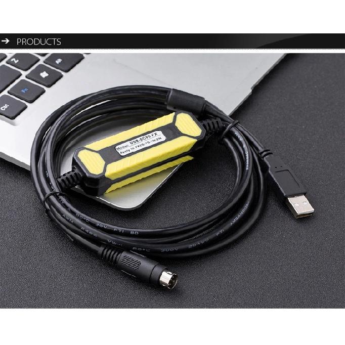 USB-SC09-FX Programming Cable For Mitsubishi MELSEC FX Series PLC USB To RS422 Adapter Data Download Line