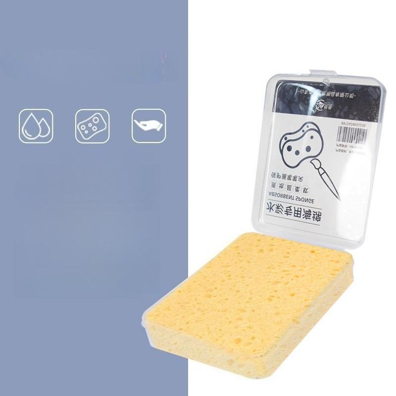 

1pc Watercolor Painting Ultra-Absorbent Magic Foam Pad - for Artists & Hobbyists, Super Absorbent Creative Tool in Container
