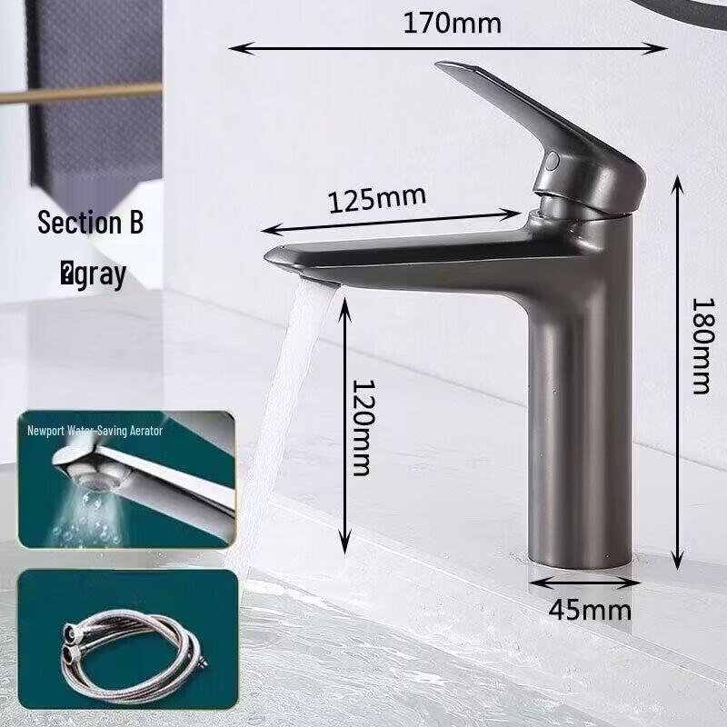 TLXT Single-Hole Hot & Cold Washbasin Faucet