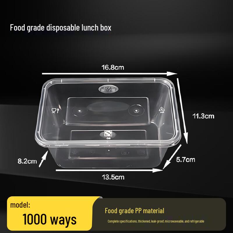 Disposable Plastic Takeout Food Containers