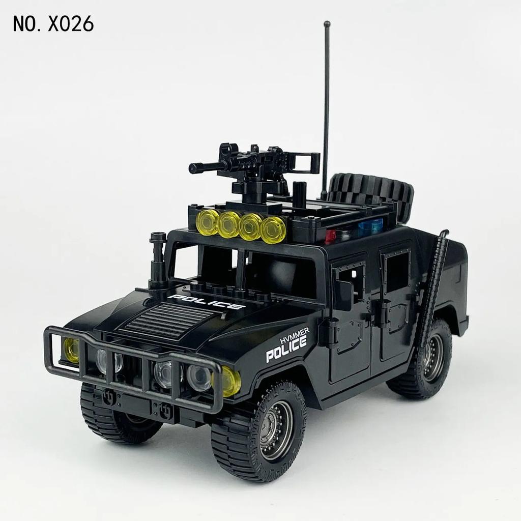 Polizeiauto gepanzertes Auto Minifigur Montage Bausteine Spielzeug Junge