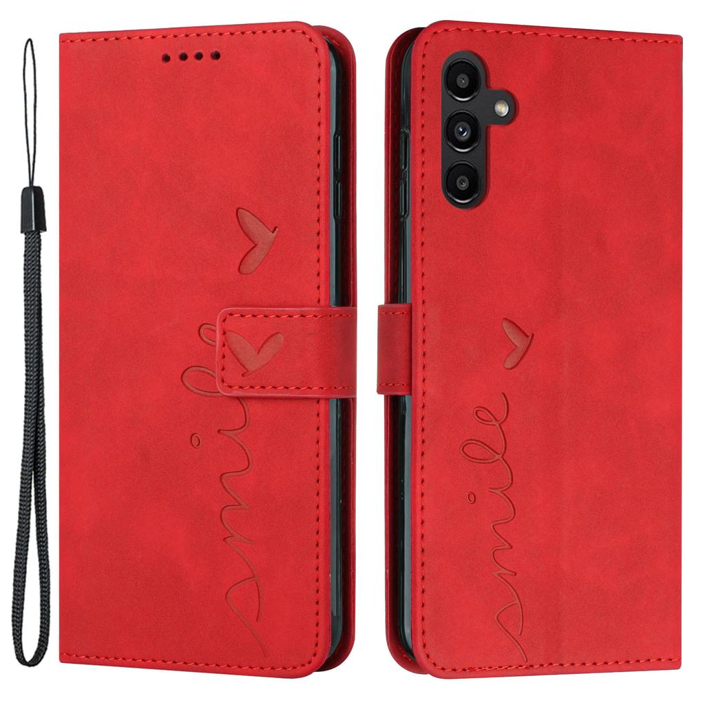 For Samsung Galaxy A35 5G Skin-touch PU Leather+TPU Wallet Cover Magnetic Cell Phone Case