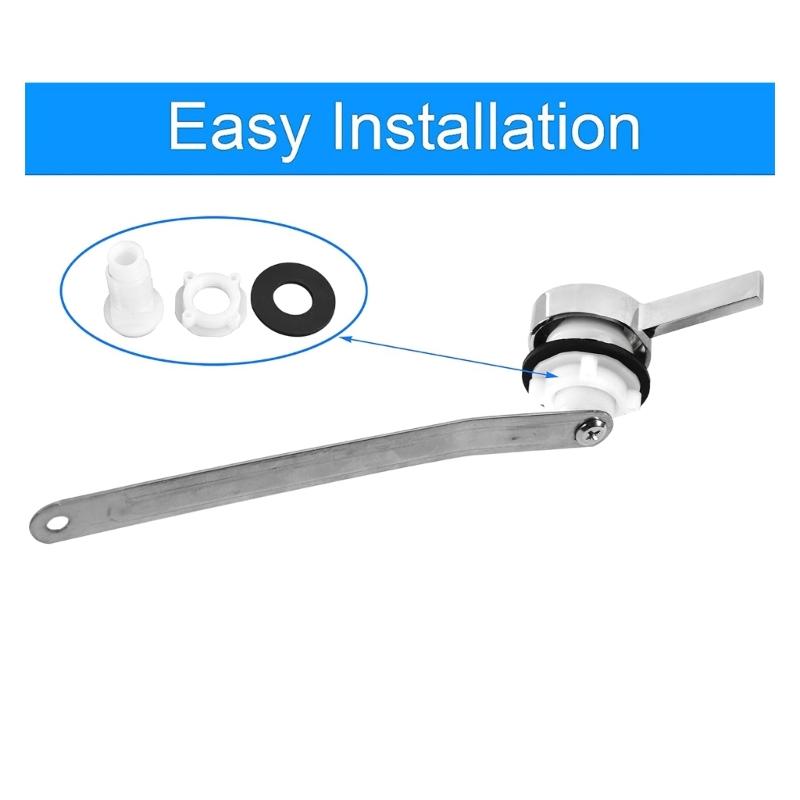Easy Installs Front Mount Toilet Tank Lever Replacement Kit Toilet Flushing Lever Tool for Leaks Or Adhesive Flush Handles