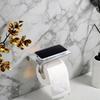 Stainless Steel Wall-Mounted Toilet Paper Holder and Tissue Box