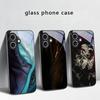 Bark texture texture For iPhone 17 Air 16 E 15 Plus 14 Pro Max 13 12 mini 11 5 6 7 8 Plus XR XS Max SE Black Glass Phone Case