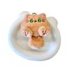 Adorable Plush Cat Doll Brooch Charm Cute Bear Rabbit Backpack Accessory Gift Ideal For Kids
