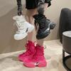 Platform Boots Women Autumn Winter Popular New Motorcycle Boots Women's Boots Cartoon Women's High Top Ankle Boots P787