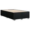 Bed Frame without Mattress Black 120x190 cm Fabric