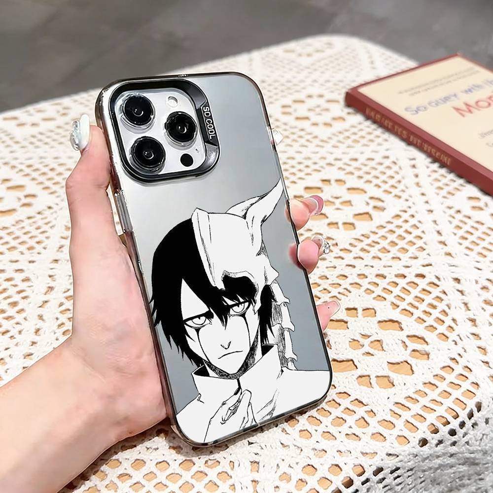 Ulquiorra Cifer B-Bleach M-Manga  Phone Case For iPhone 17,16,15,14,13,12,11 Plus,Pro Max,XS,Colored silver phone case iPhone15plus