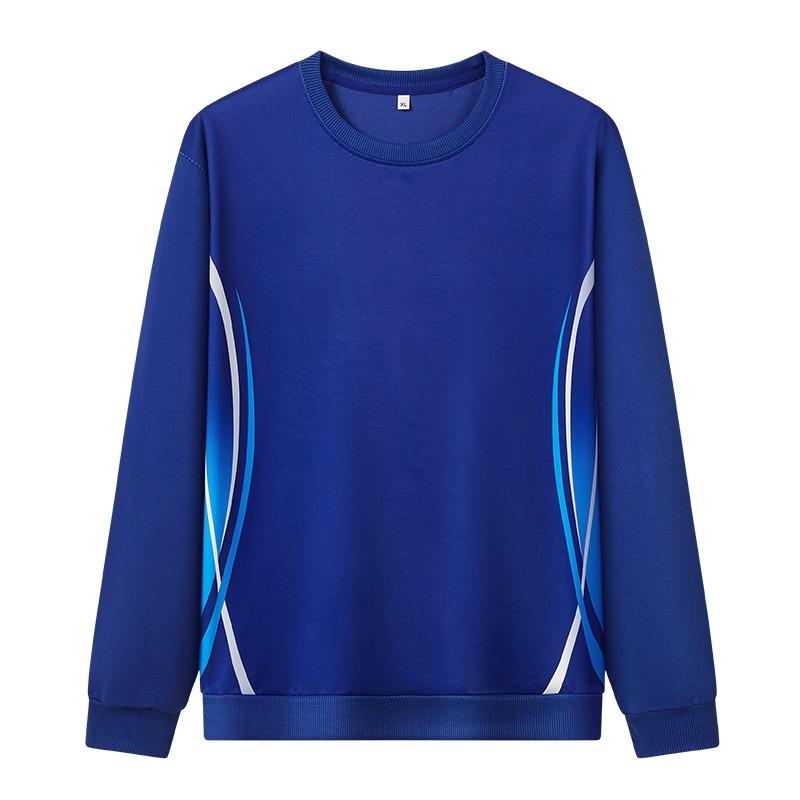 

Мужской градиентный повседневный спортивный трендовый универсальный и красивый пуловер с круглым вырезом и длинными рукавами L синий