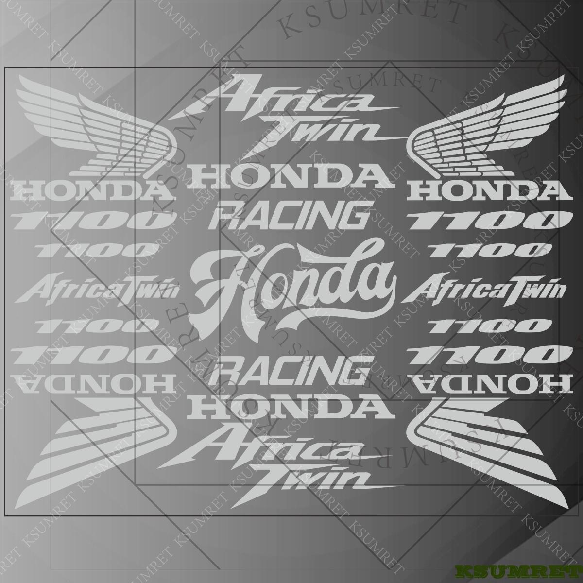 AAADL1 Honda african twin 1100 accessories Motorcycle Sticker Helmet Wings Logo adventure sport sticker exhaust Waterproof