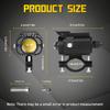 2Pcs Motorcycle Spotlights LED Yellow White Four Mode Strobe 12V Motorcycle Lamp Universal Moto Headlight Spotlights Accessories