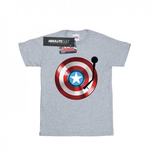 Marvel Mens Captain America Turntable T-Shirt