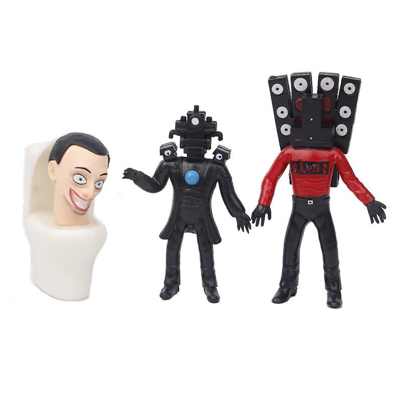 Skibidi Toilet Figur PVC Anime Charakter Modell Sammelspielzeug für Schreibtischdekoration