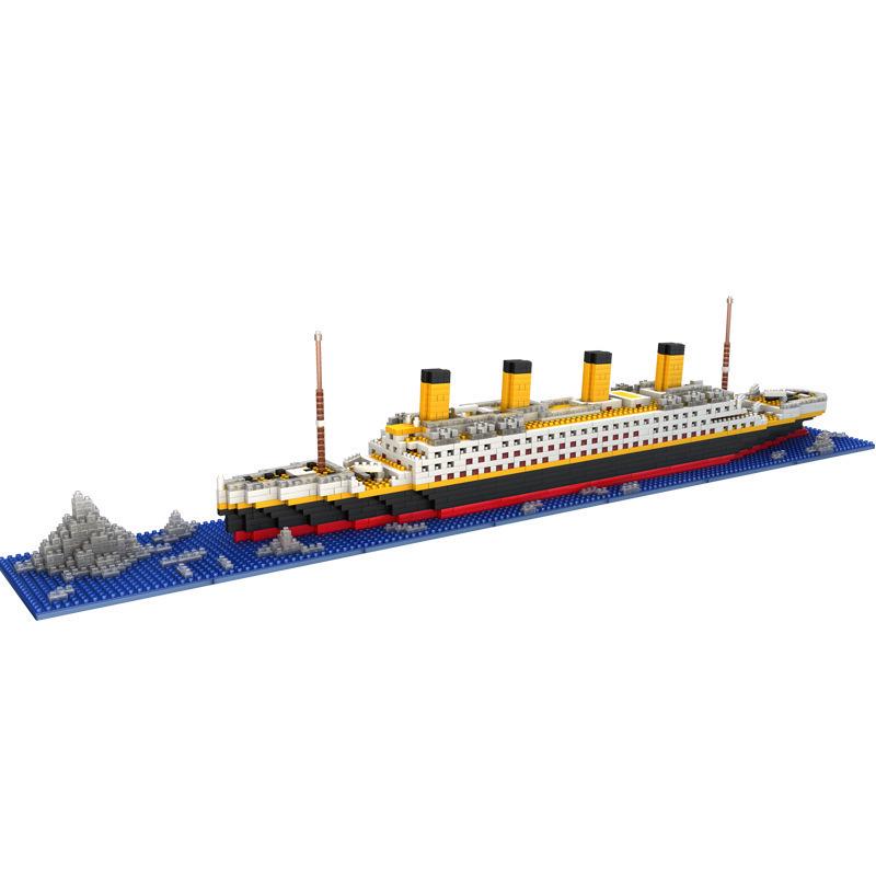 1860 Stück Titanic Kreuzfahrtschiff Modellboot DIY Diamant Legoinglys Bausteine Steine Bausatz Kinder