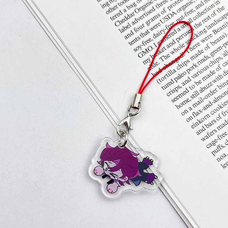 Gra Dead Plate Vince Rody Breloczek do Cosplayu Akrylowy Breloczek 2 szt./zestaw Sznurek do Breloczka Łańcuszek do Telefonu Akcesoria do Torebki Breloczek