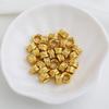 18K Gold Plated Feather Spacer Beads for DIY Jewelry Making