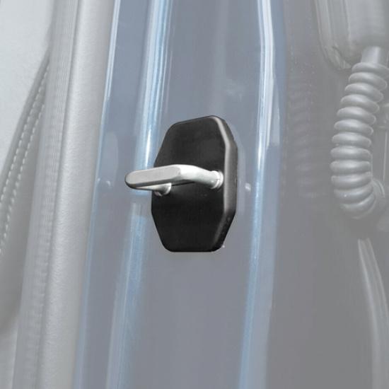 4P Black Door Lock Cover Protector Trim Accessories For Dodge Ram 1500 2010-2025