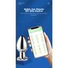 Vibrating Remote Heart-Shaped App Control Man and Woman Metal Anal Plug Adult Luminous Electric Anal Dildo Couple Intimate Toys