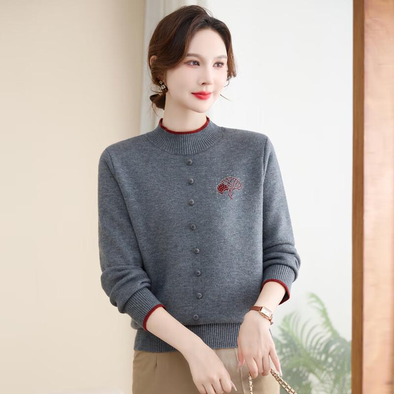 YUZHAOLIN Women's Plus Velvet Knitted Sweater