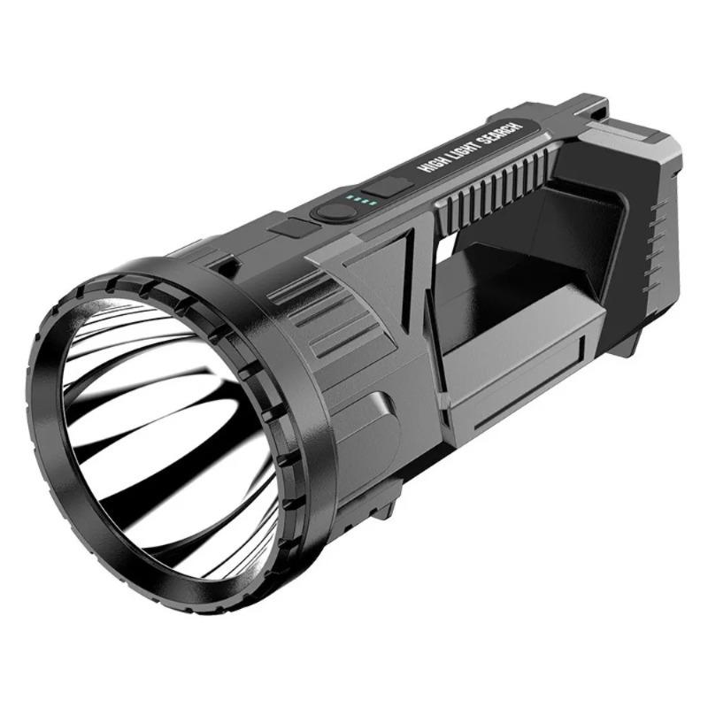 New Powerful LED Flashlight 20W Super Bright Long Range Charging Searchlight Multifunctional Waterproof Work Light Fishing