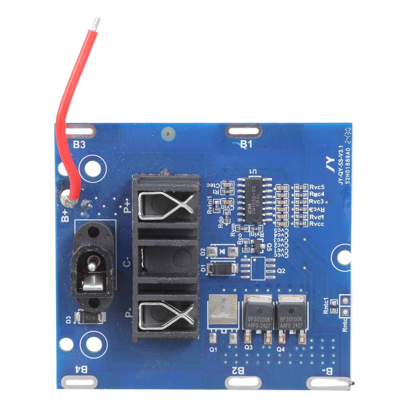

Lithium Batteries Pack Cell Module 21V Lithium Battery Charging Protective Board Power Circuit Board Replacement