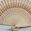 8palcový skládací ruční ventilátor zapuštěný vonné dřevo na svatbu Santalové dřevo klasické čínské Im S4J8