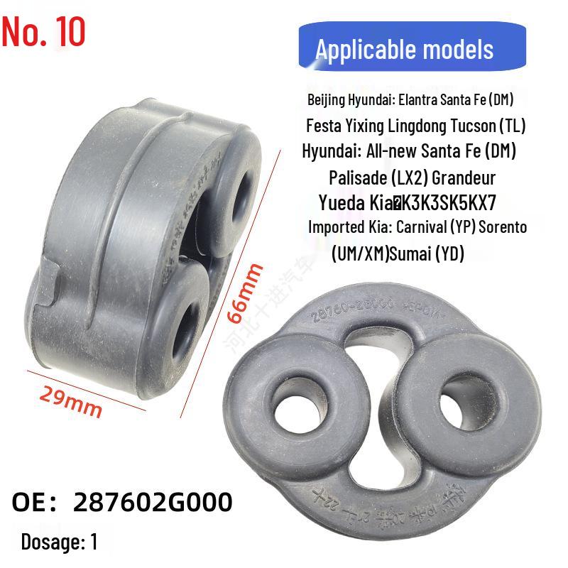 Universal Exhaust Pipe Muffler Hanger Rubber Sleeve