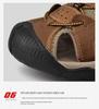 Outdoor Men's Leather Breathable Sandals - Summer Beach & Upstream Plus Size Casual Sandals