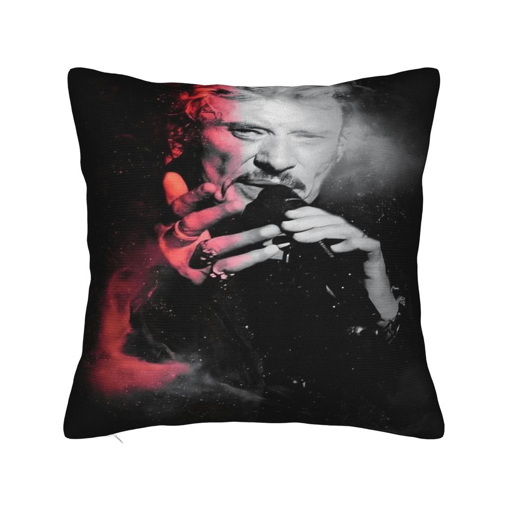 Rock Star J-Johnny Hallyday Pillowcases Morden Pillow Case For Chair Sofa Home Decor Graphic Pillow Cover