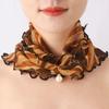 Nuevos Elegantes Bufandas de Seda de Moda Estampado de Mariposa y Flores para Mujer Bufanda Larga de Gasa Chal Suave para Dama Accesorios de Moda