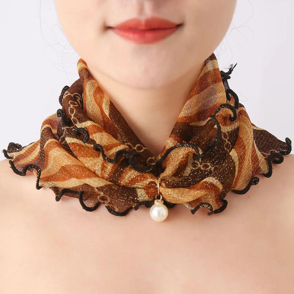 Nuevos Elegantes Bufandas de Seda de Moda Estampado de Mariposa y Flores para Mujer Bufanda Larga de Gasa Chal Suave para Dama Accesorios de Moda