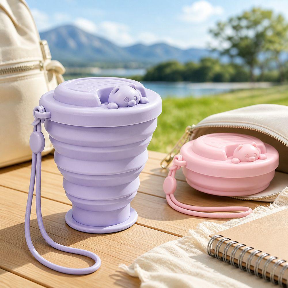 Portable Folding Water Bottle Silicone Portable Drinking Cup Durable Collapsible Water Cup