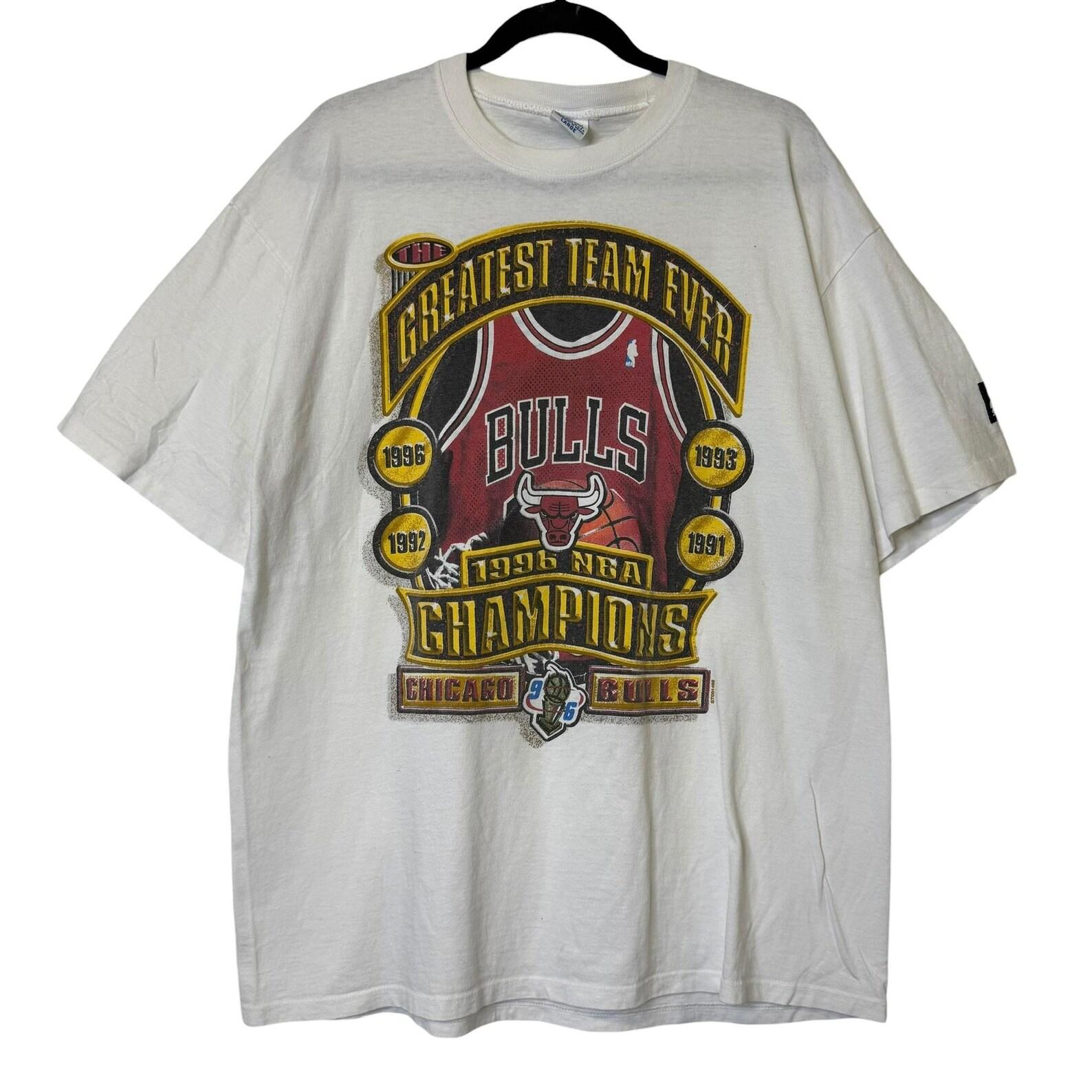 1996 NBA Finals Chicago Bulls Champions T shirt Sz L (B2205) M