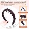 Headwear Fishbone Braids Hair Bands Non-Slip Retro Head Hoop Braided Headband Wig  Party
