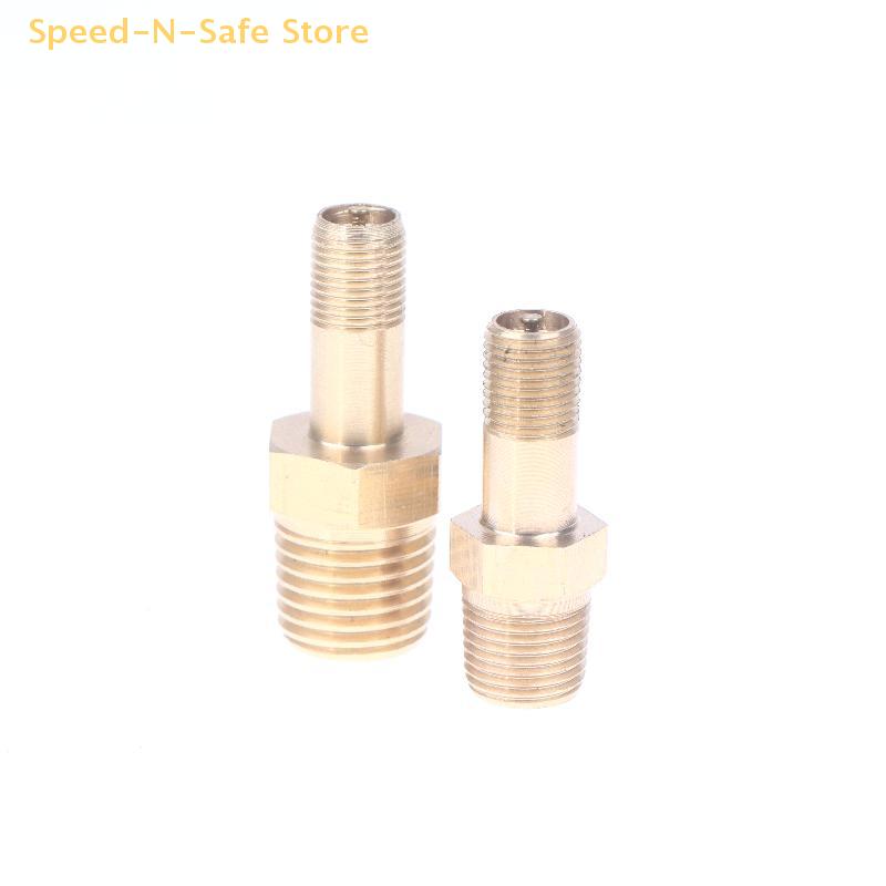 1 Pc Anti-Corrosion Schrader Valve, 1/4 NPT X 1/8 NPT, M10 Air Compressor And Tire Fill Valve