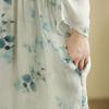 Spring  Vintage Floral Maxi Dress Loose Oversize Long Sleeve Casual Basic Printing Women Plus Size Long Dress