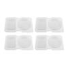 20 Pcs Double Compartment Condiment Container Leak Proof Clear 2 Compartment Snack Containers with