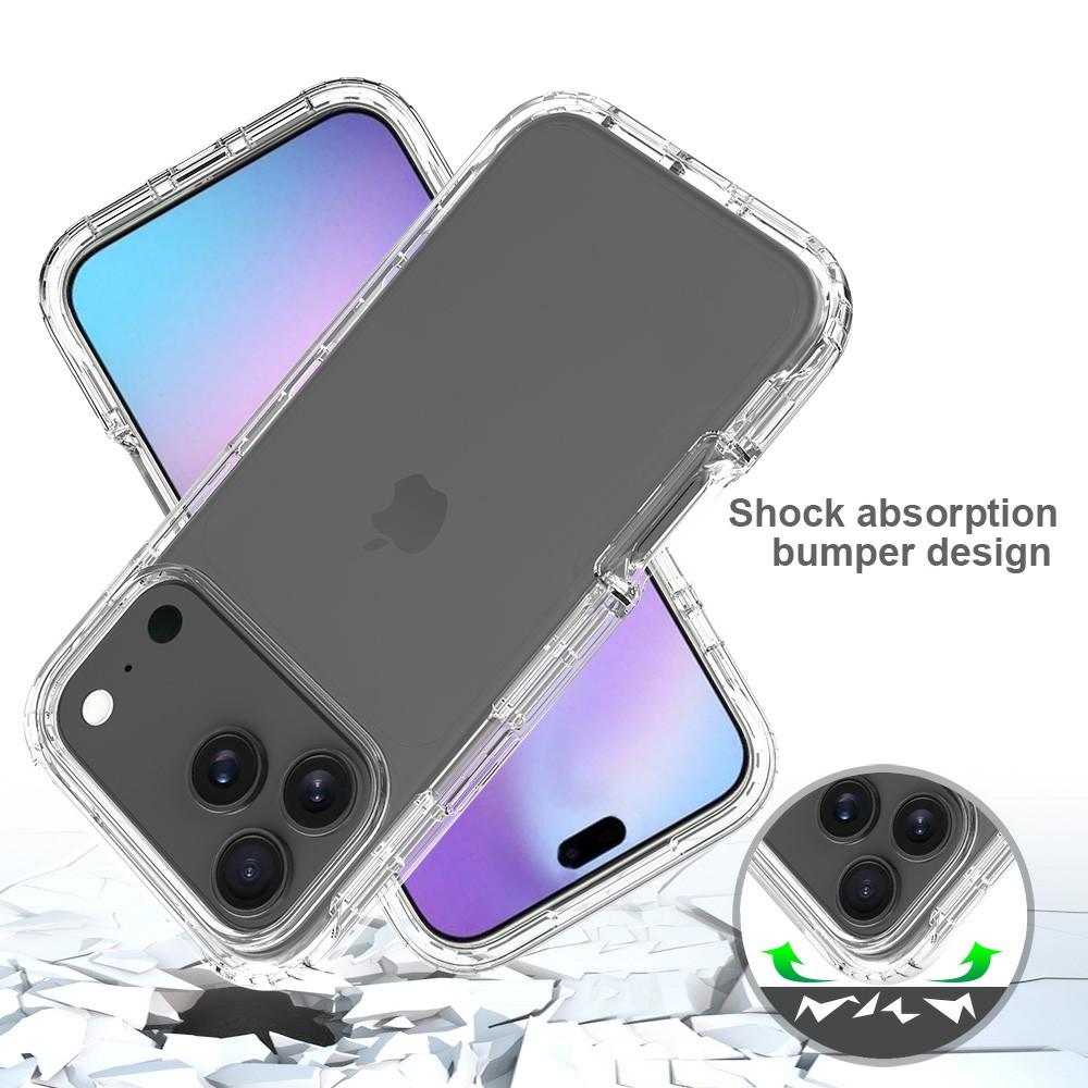 For iPhone 17 Pro Case TPU PC 2 in 1 Dropproof Clear Phone Cover
