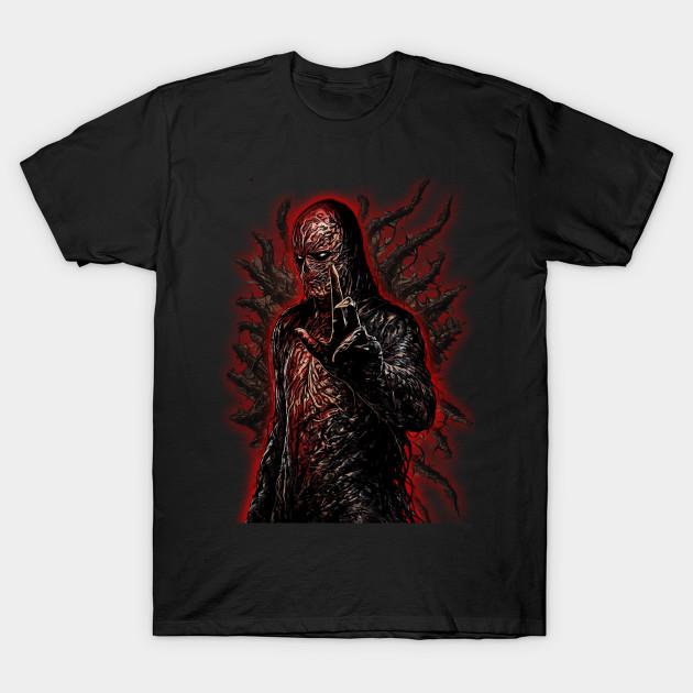 Men Black Print T-shirt Vecna No-Cut Transfer Paper Print Cotton Tshirt XL
