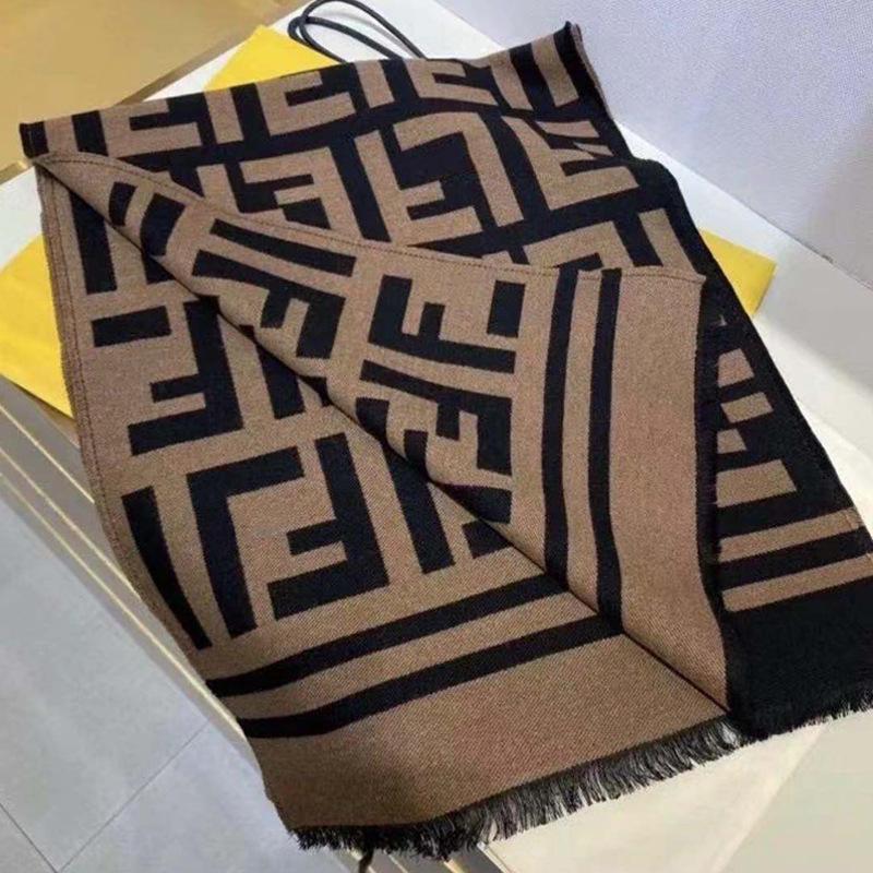 2025 Klassisk Trendy Dobbel FLH Sjal Kasjmirskjerf - Dame Vintermote