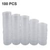 Round Coin Capsules Plastic Holder Container Case Transparent Protection
