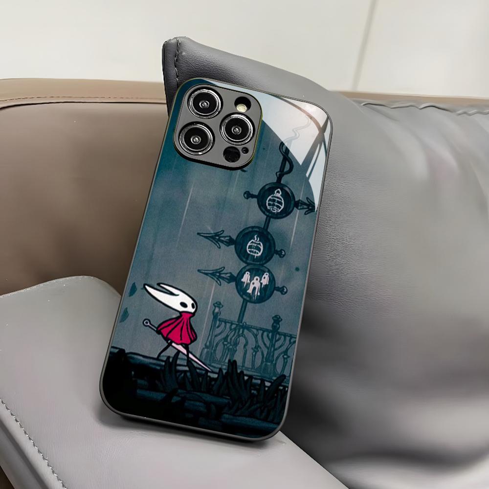 Game The Hollow Knight Phone Case for Iphone 17 Air 16 15 14 12 11 13 Pro Max Mini X Xr Xs Puls Black Glass Cover