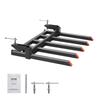 Clamp On Debris Forks To 48" Bucket, 2600 Lbs Capacity Heavy Duty Clamp On Pallet Forks Bucket Attachments, Fit for Loader Bucket Skidsteer Tractor To