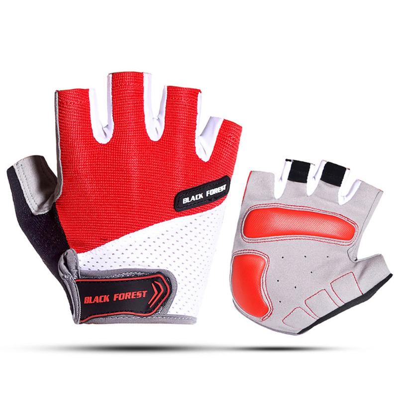 Cycling Anti-slip Half-fingers Gloves Shockproof Nylon Sports Gloves