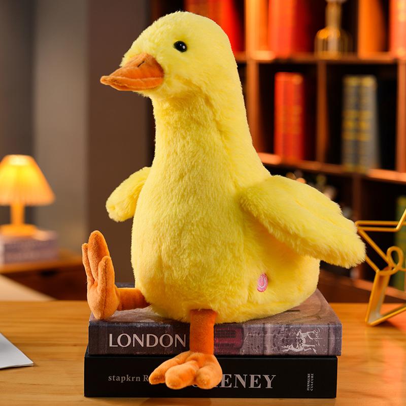 

Cartoon Goose LED Light Stuffed Toy Animals Luminous Gift Glowing Cute Pillows Plush Toys for Girls Holiday 30cm жёлтый